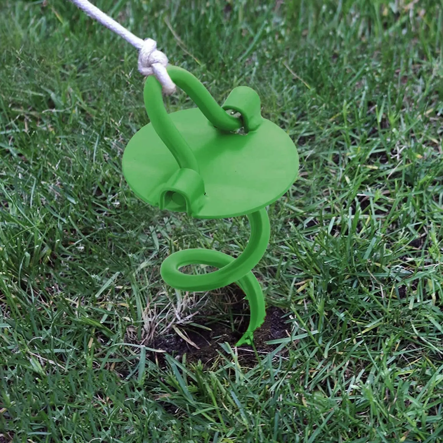 16inch Security Ground Anchor Steel Folding Ring Spiral Outdoor Camping Awning Trip Stakes Tent