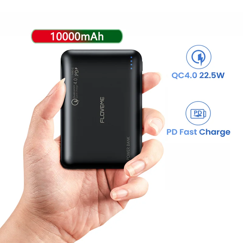 

Free Shipping 1 Sample OK CE FCC RoHS QC4.0 PD Fast Charger Power Bank 10000mah Office/Travel Use Power Banks Custom Accept