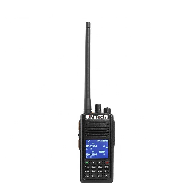 

Handy encrypted IP67 Waterproof 10W High Power Dual Band DMR Ham Two Way Radio 10km Long Range Portable Radio Walkie Talkie, Black