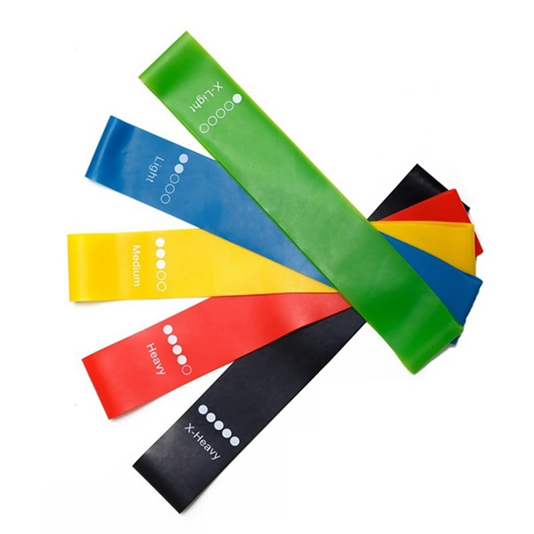 

Multi-colored Customized Fitness Elastic TPE Exercise Loop Resistance Bands for General Movement, Yellow, green, blue, red, black