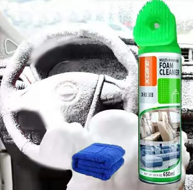 
Upgrade Top Brush with Multi purpose Foam Cleaner Spray 650ml for Interior Cleaning  (62222616677)
