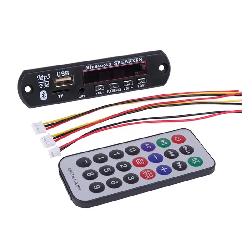 

Factory Wholesale Customized Smart Electronics USB TF Radio Bluetooth MP3 WMA Decoder Board 12V Wireless Audio Module For Car