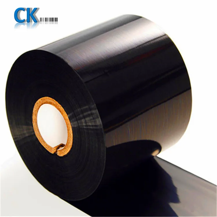 CK26 Custom TTR Black Wax Resin Ribbon 70mm*300m Wax Resin Barcode Printer ink