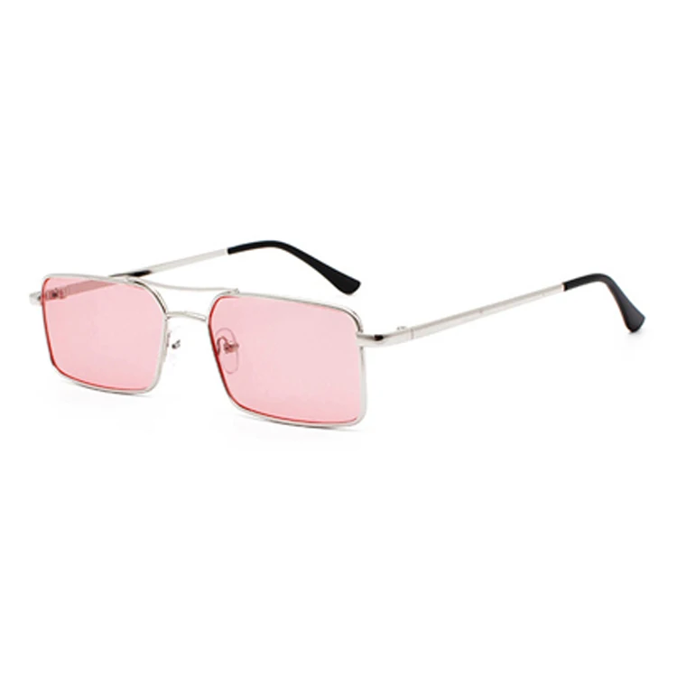 

Vintage Metal Double Bridge Square Sunglasses