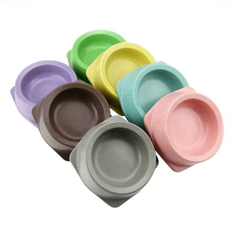 

Biodegradable & Eco-friendly Colorful Pet Food Feeder Anti-Slip Design Bamboo Fiber Dog Cat Bowl