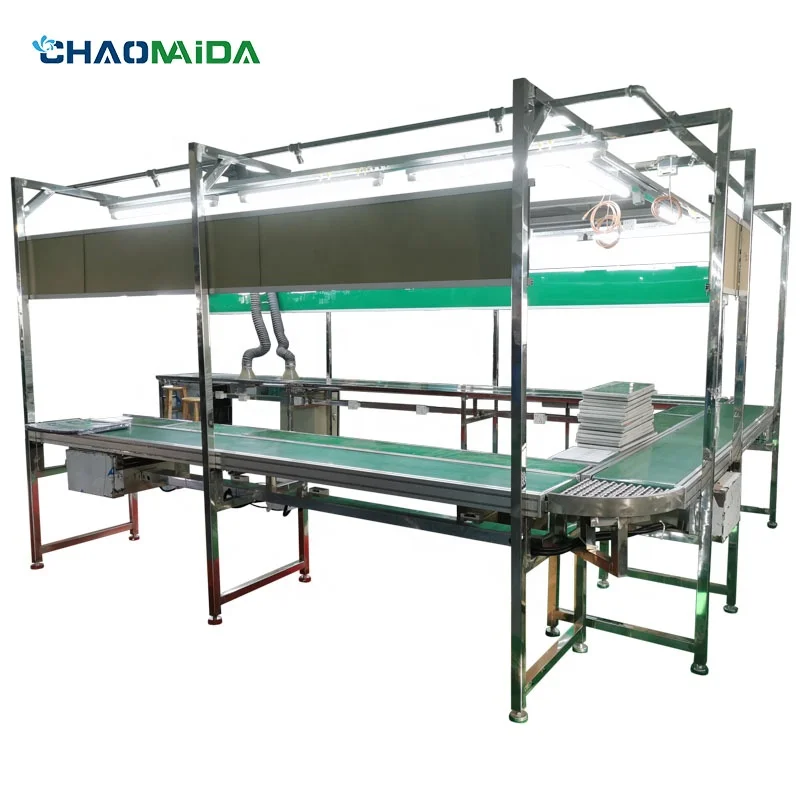 

PVC conveyor belt assembly line ball table conveyor belt assembly line