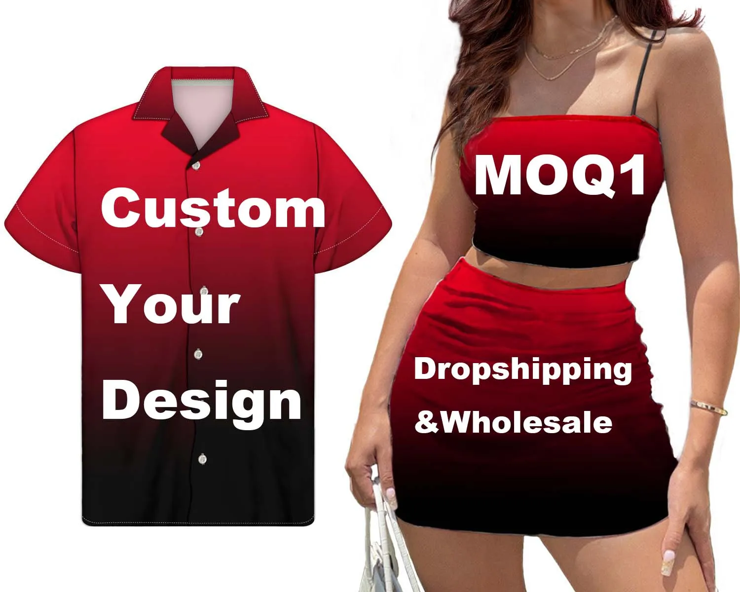 

Custom Your Own Logo/Design/Image/Text/Name Print Women 2Pcs Set Tue Top And Mini Skirt Match Men Shirts Summer Couple Clothing