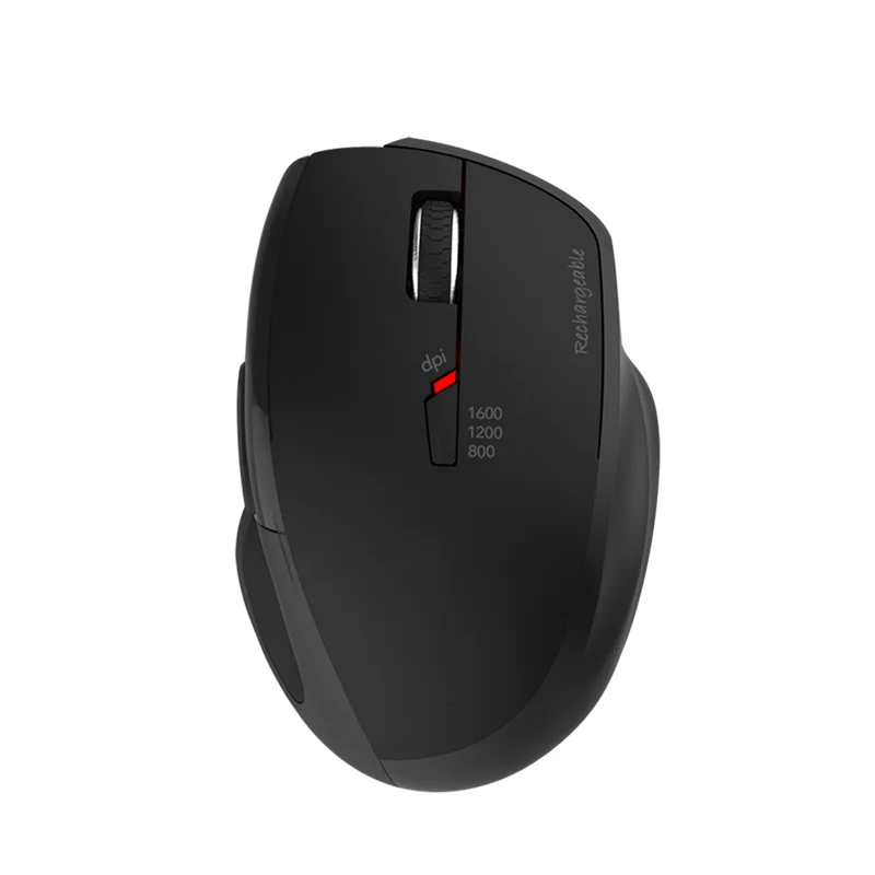 

Hotsales 2.4GHz Wireless Rechargeable Noiseless Mouse / Adjustable 1600 DPI / 6 Buttons Mouse, Comfortable right handed mouse