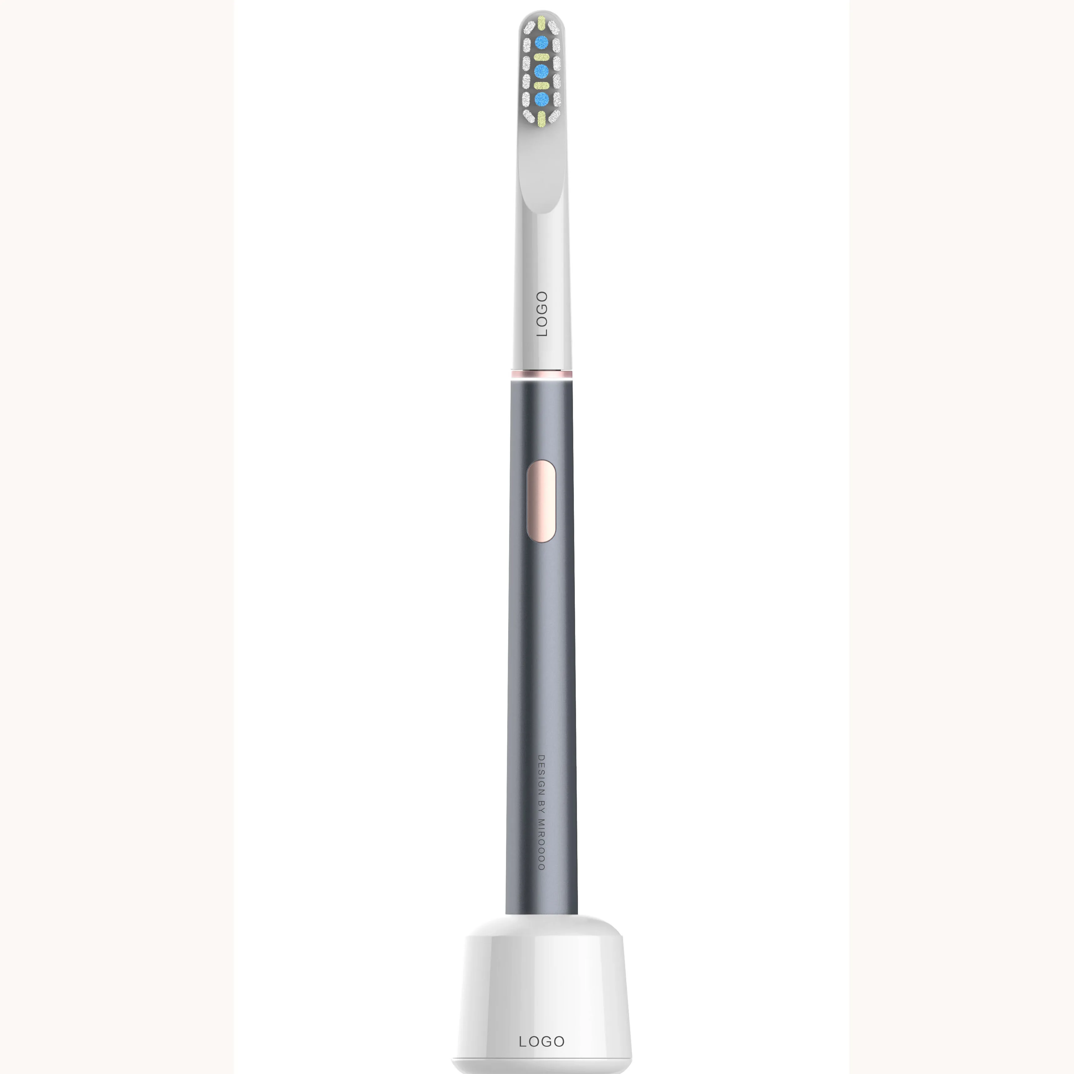 

LULA Luxury Oral Hygiene Aluminum Intelligent Automatic Whitening Wireless Rechargeable Electric Toothbrush Private Label, White black pink