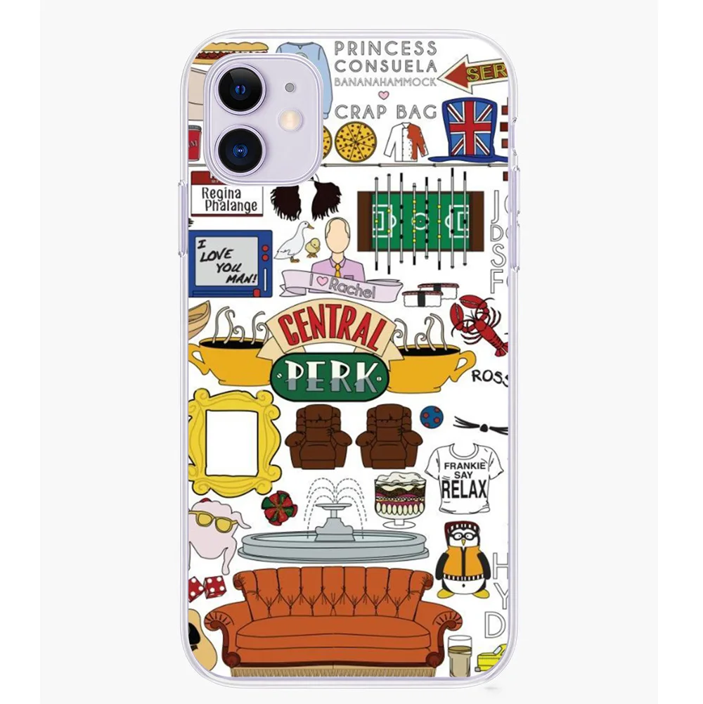 

For IPhone12 phone case customized 7/8/XR old friends comic TV series illustration phone cover, Customised