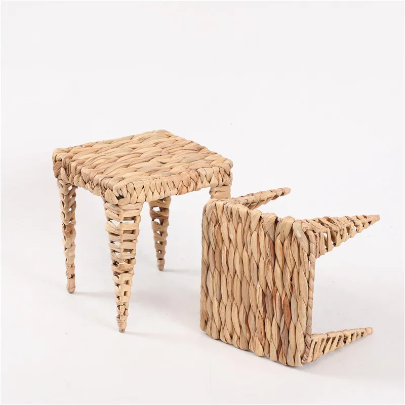 

Hot Selling Amazon High Quality Handmade Household water hyacinth Flower shelf for Home Decoration