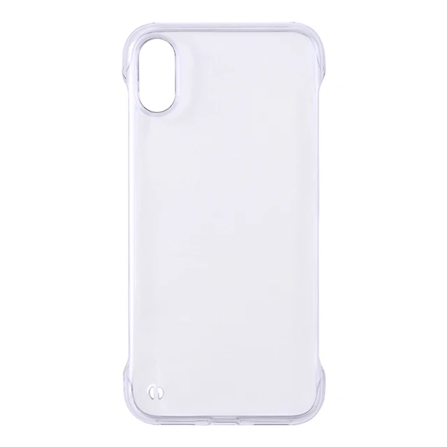 

For iPhone X XS Borderless glossy single bottom PC design phone case, Transparent