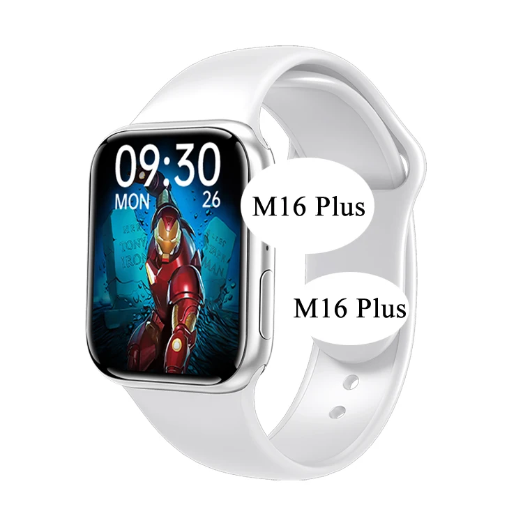 

2021 New Arrival M16 Plus Smart Watch Series 6 1.75 Full Touch BT Call Sport Fitness Watch Waterproof Smart Watch M16Plus