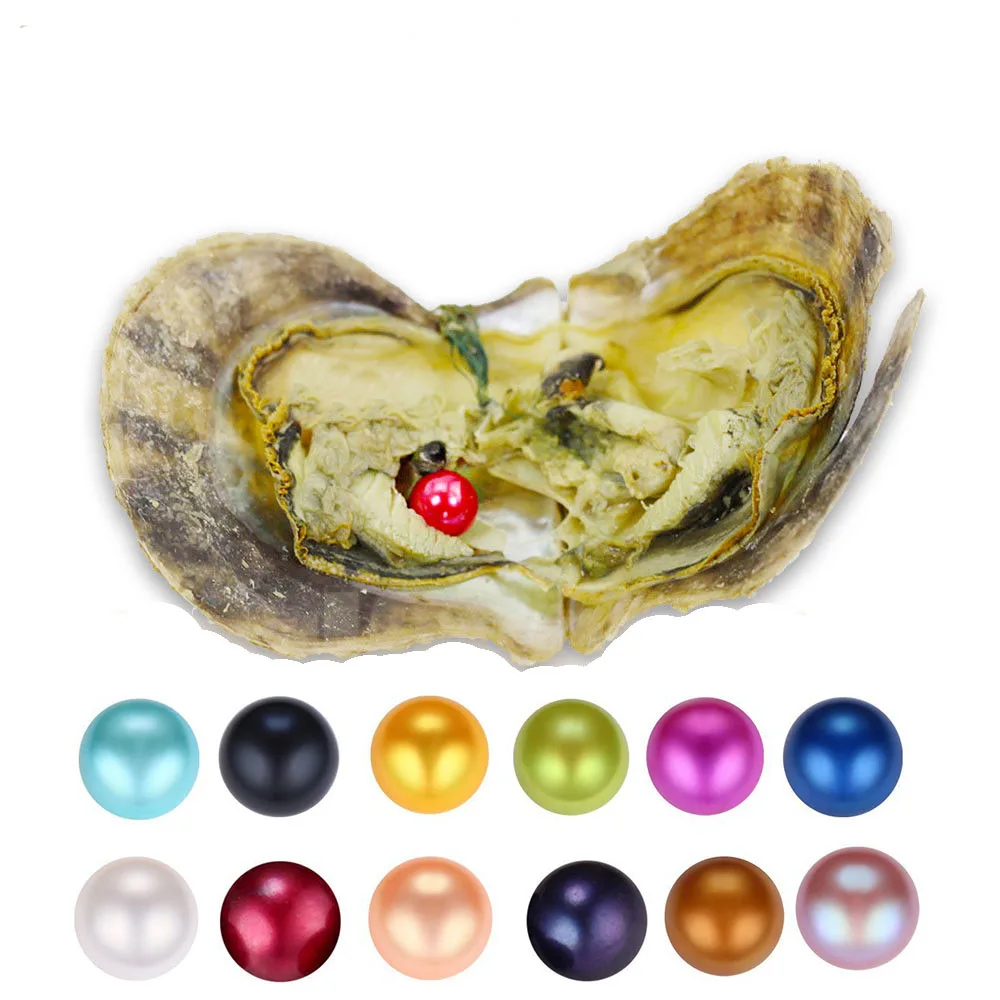 

New 6-8mm Natural Seawater Akoya Pearl Oyster With Water Droplets Loose Pearls For DIY Jewelry Making Vacuum Packaging