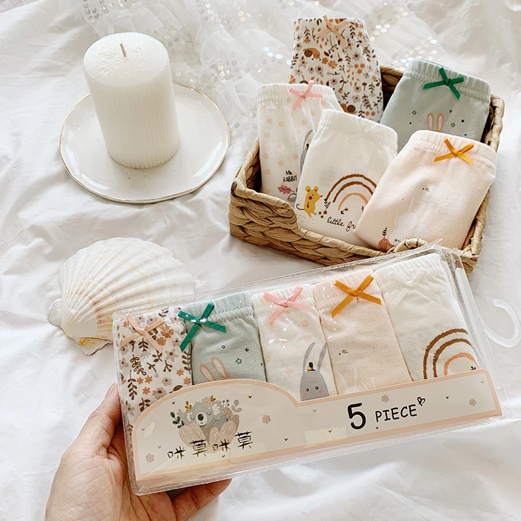 

New design children's underwear Korean girl cotton briefs kids underwear children underwear for girl kid, Custom