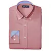 Men's Formal Dress Shirts with Long Sleeves in Solid Color Cotton and Lycra Fabric Stretch Slim Fit