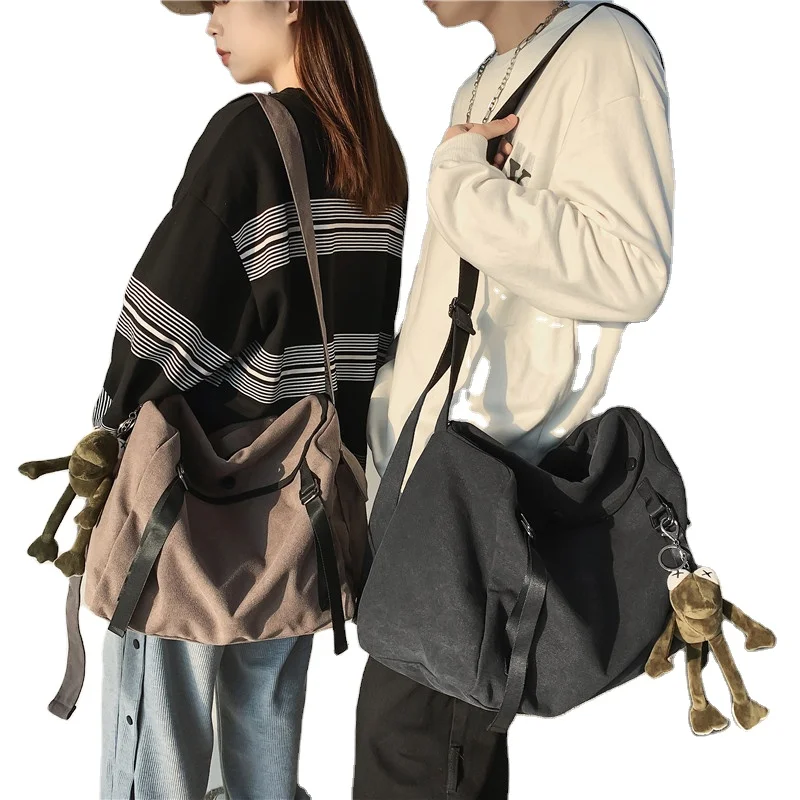 

New Arrivals canvas cross crossbody bags for boys messenger for girls ladies shoulder bags casual vintage hobo bag