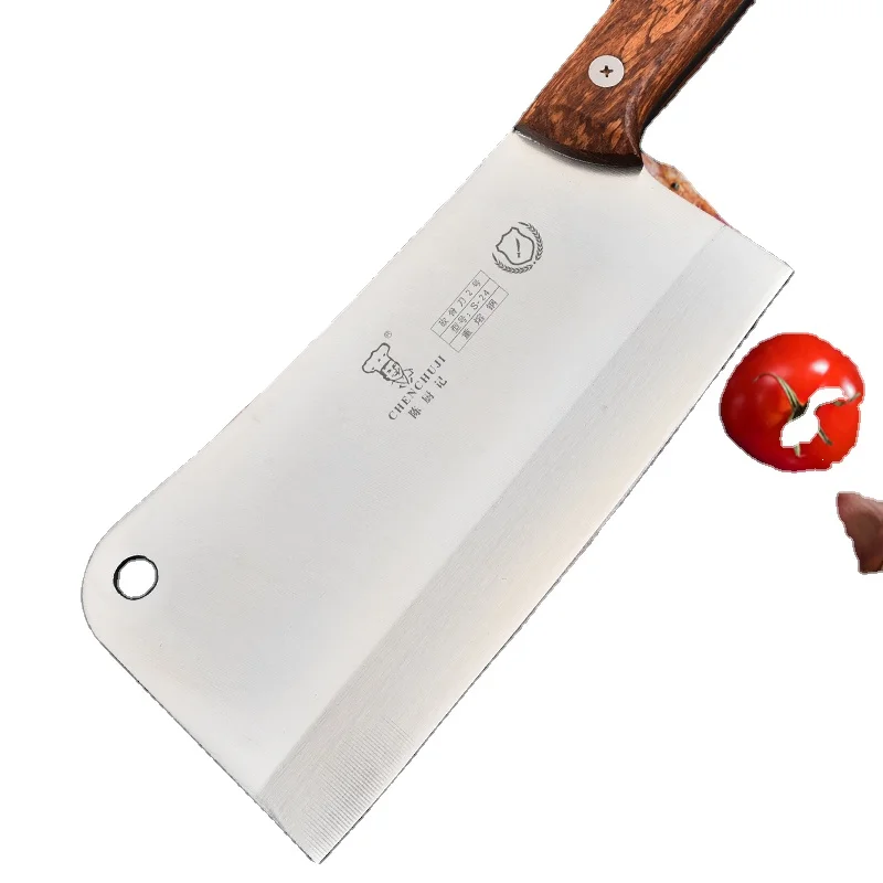 

Wholesale Knives Serbian Non-stick Coating Blade with Anti-slip Wooden Handle Nakiri Chinese Chopping Chef Butcher Cleaver Knife