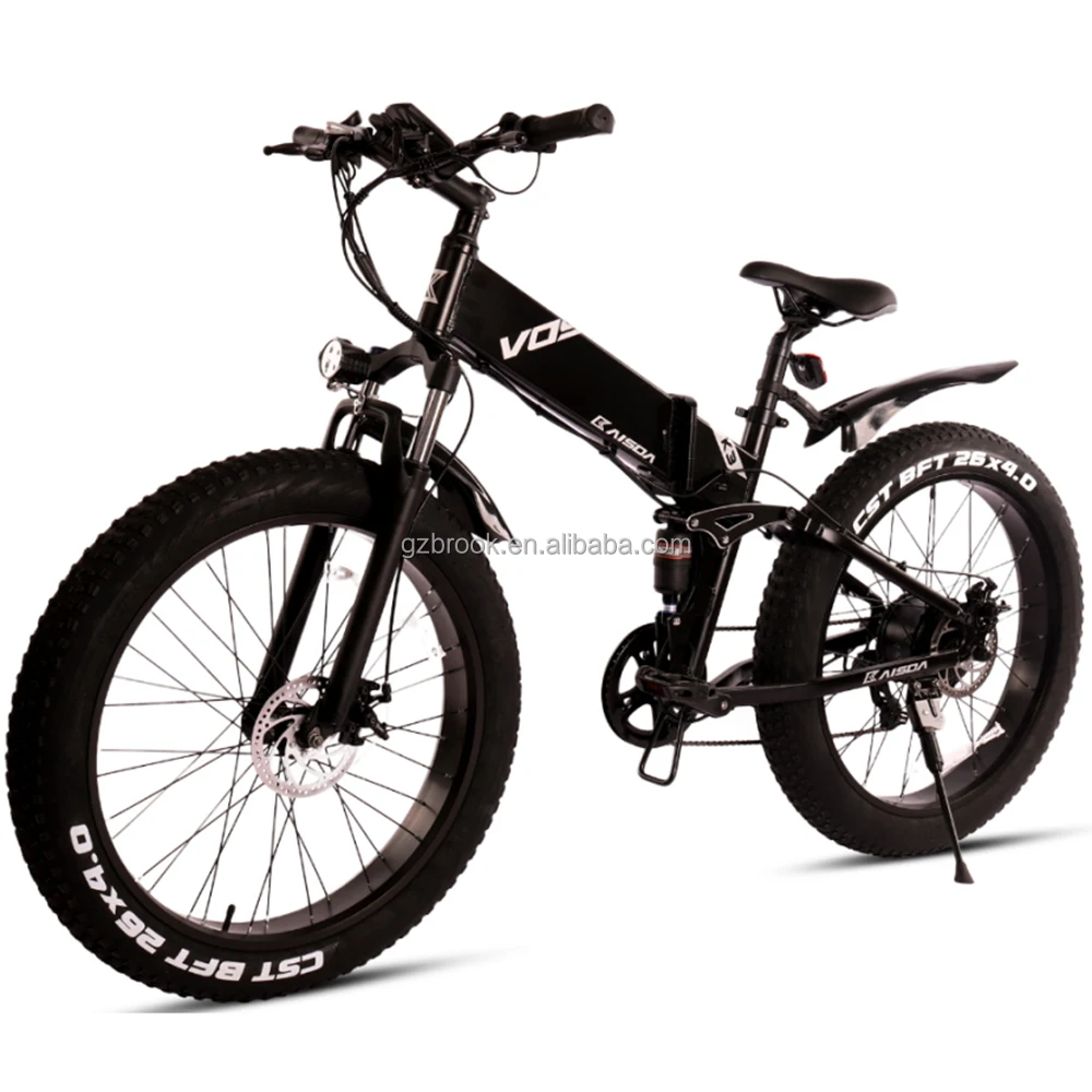 

European Stock foldeble fat tire e cycle e bike, Black
