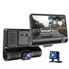 4 Inch car dash cam Full HD 1080p Vehicle Traveling Date Recorder with 3 Camera lens Tachograph