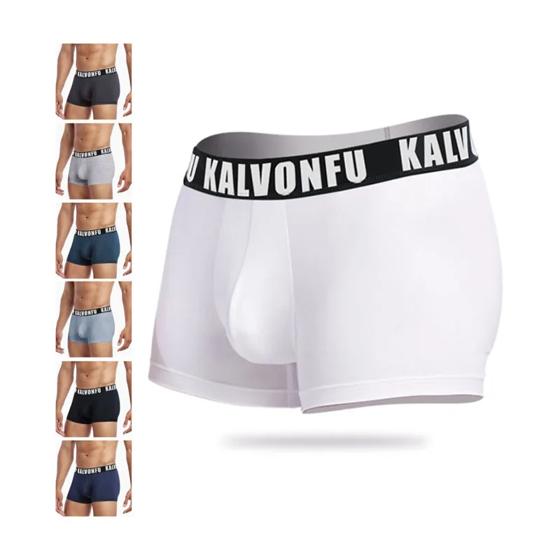 

Men's stretch cotton regular basic solid color boxer briefs Men's underwear, As the picture shows