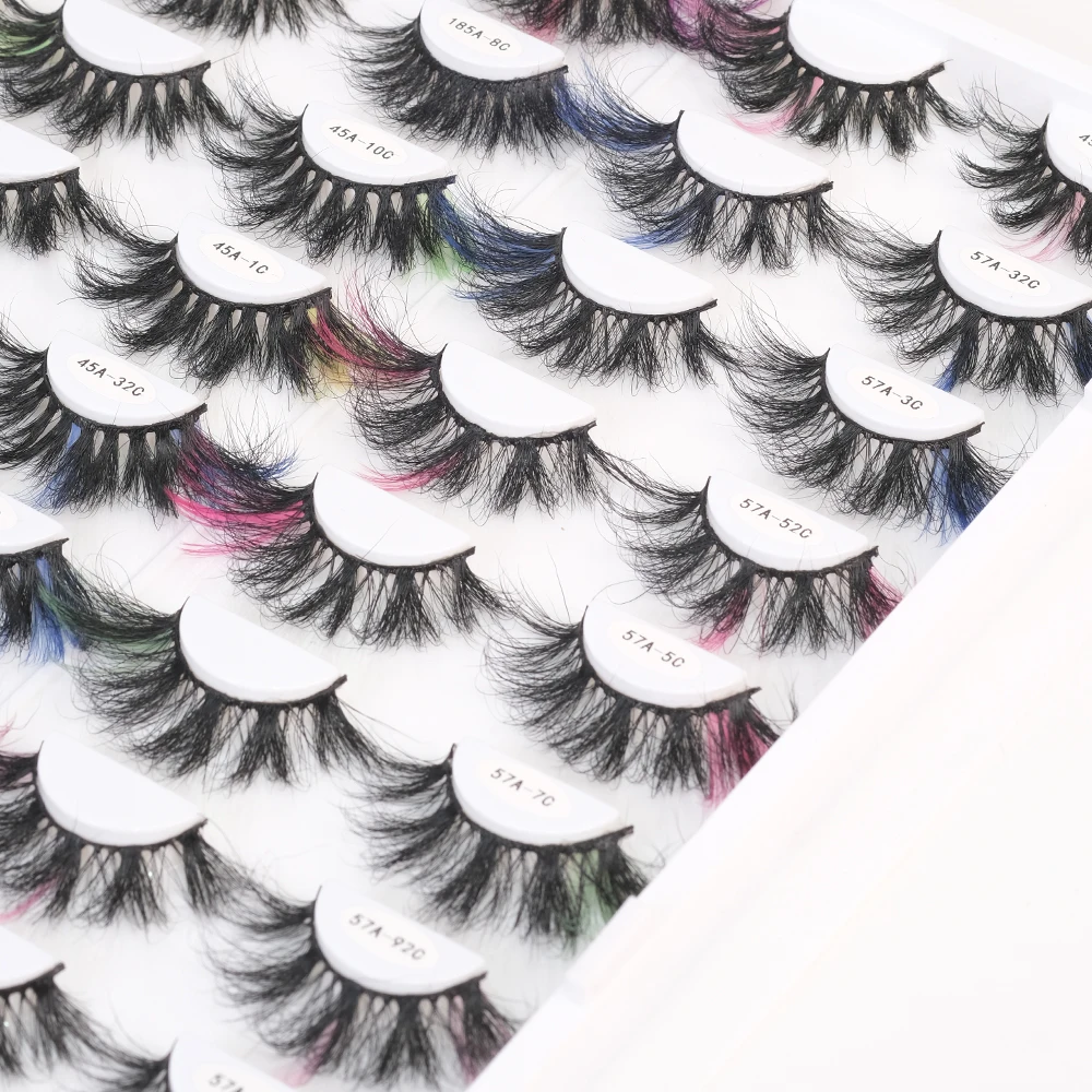 

Multi Pairs Eyelash Set 8 10 16 Pairs Lash Book Eyelashes Full Strip False Eyelashes 3D Wholesale Vendor 25Mm Tresluces Lashes, Colors