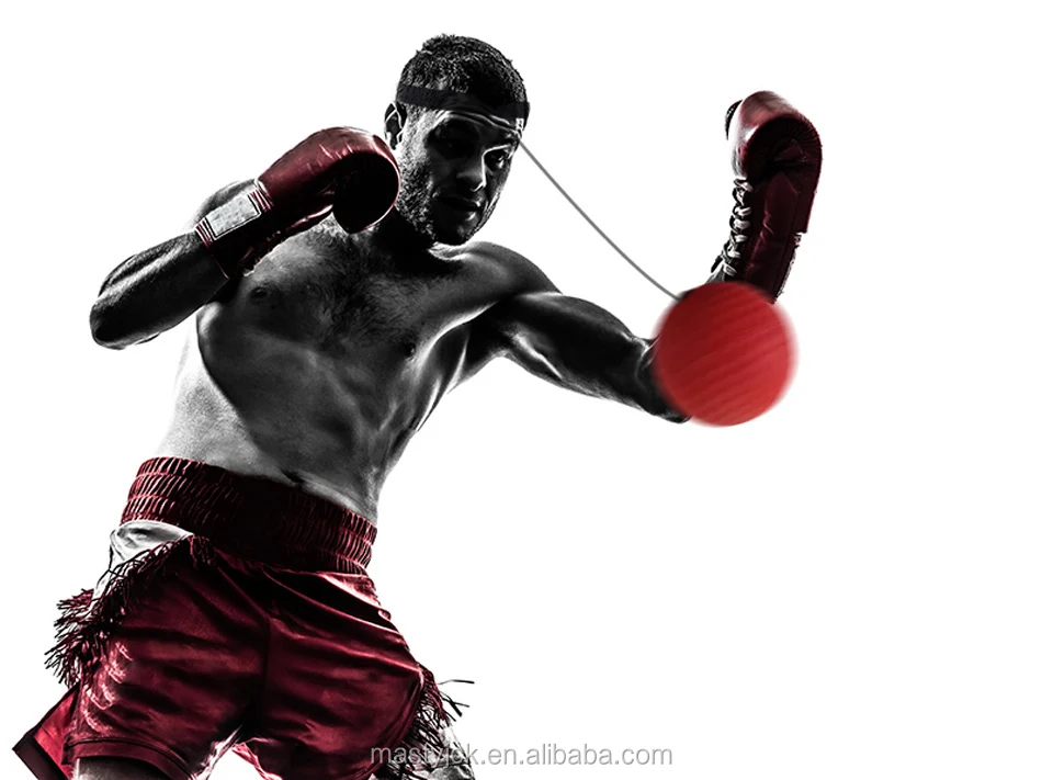 4x Boxing Reflex Speed Ball with Headband Muay Thai Training Set Punch Ball SI