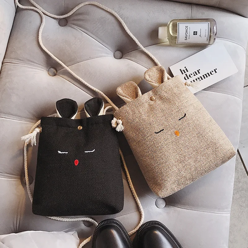 

wholesale Toddlers Rabbits Coin Purse Shoulder Handbag Children Cartoon Crossbody Cute Small Messenger bag Girl Kids Mini Purses, 5 colors