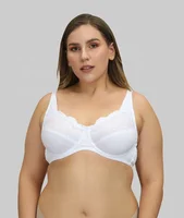 

wholesale fat women push up big size embroidered underwire non padded bra