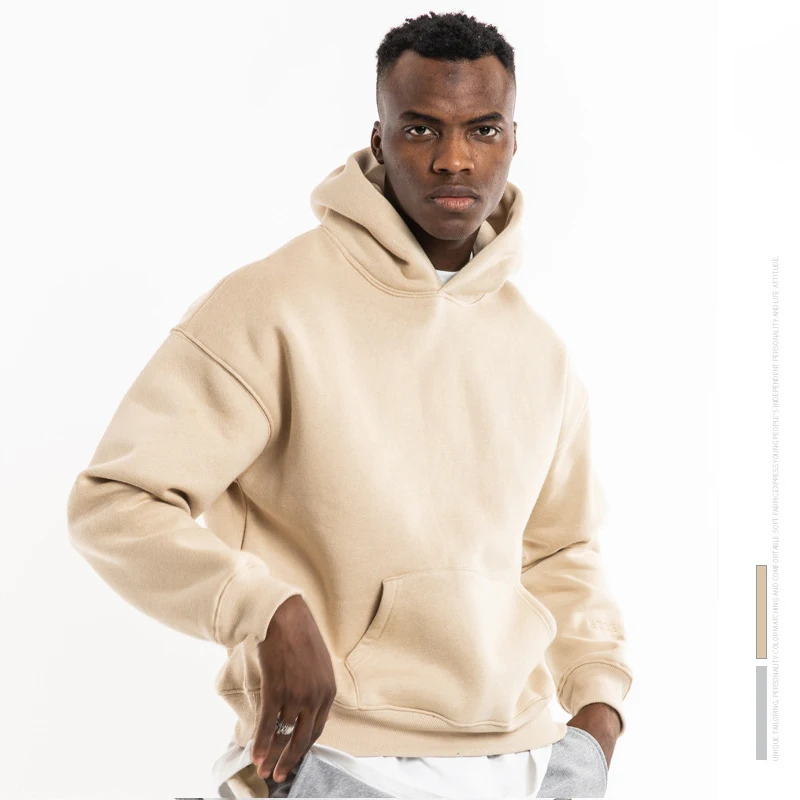 

Heavyweight 100% Cotton Printing Unisex Thick Plain Custom Oversized French Terry Sweatshirts Embroidered Hoodies Men