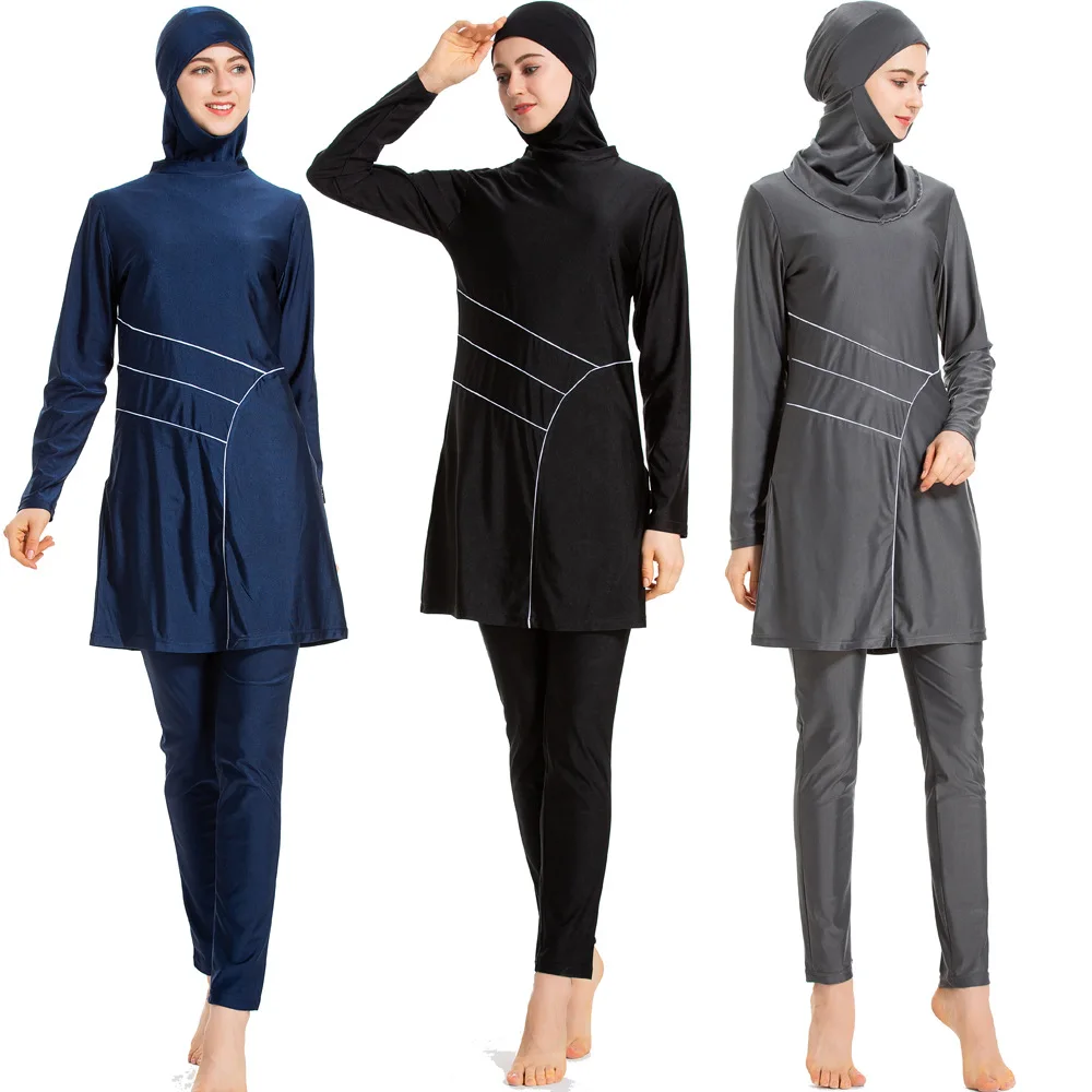 

Plus Size Burkinis Islamic Swimwear Women Girls Muslim Swimwear Full Cover Modest Islamic Swimming Suits Muslim Swimwear