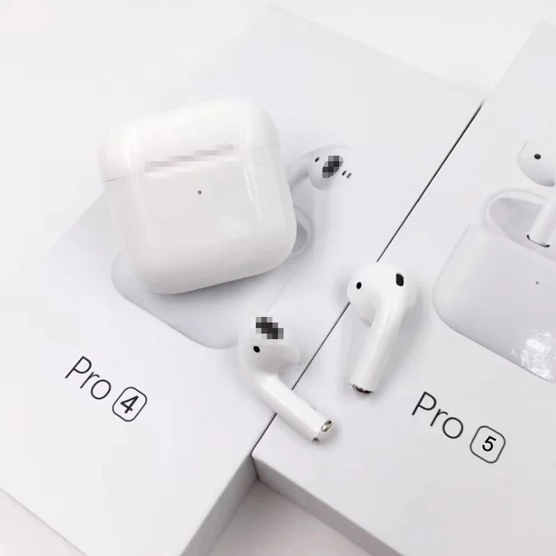 

Air Pro 5 TWS Wireless Earphones Rename Bluetooth 5.0 Mini Earbuds with Charging Case Sports Handsfree Headset for Smart Phones, White