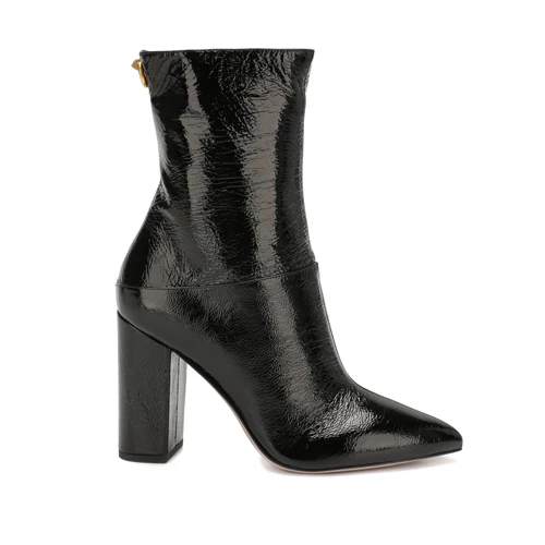 

Comfortable dress shoes black chunky heels boots sale for women, Color customized