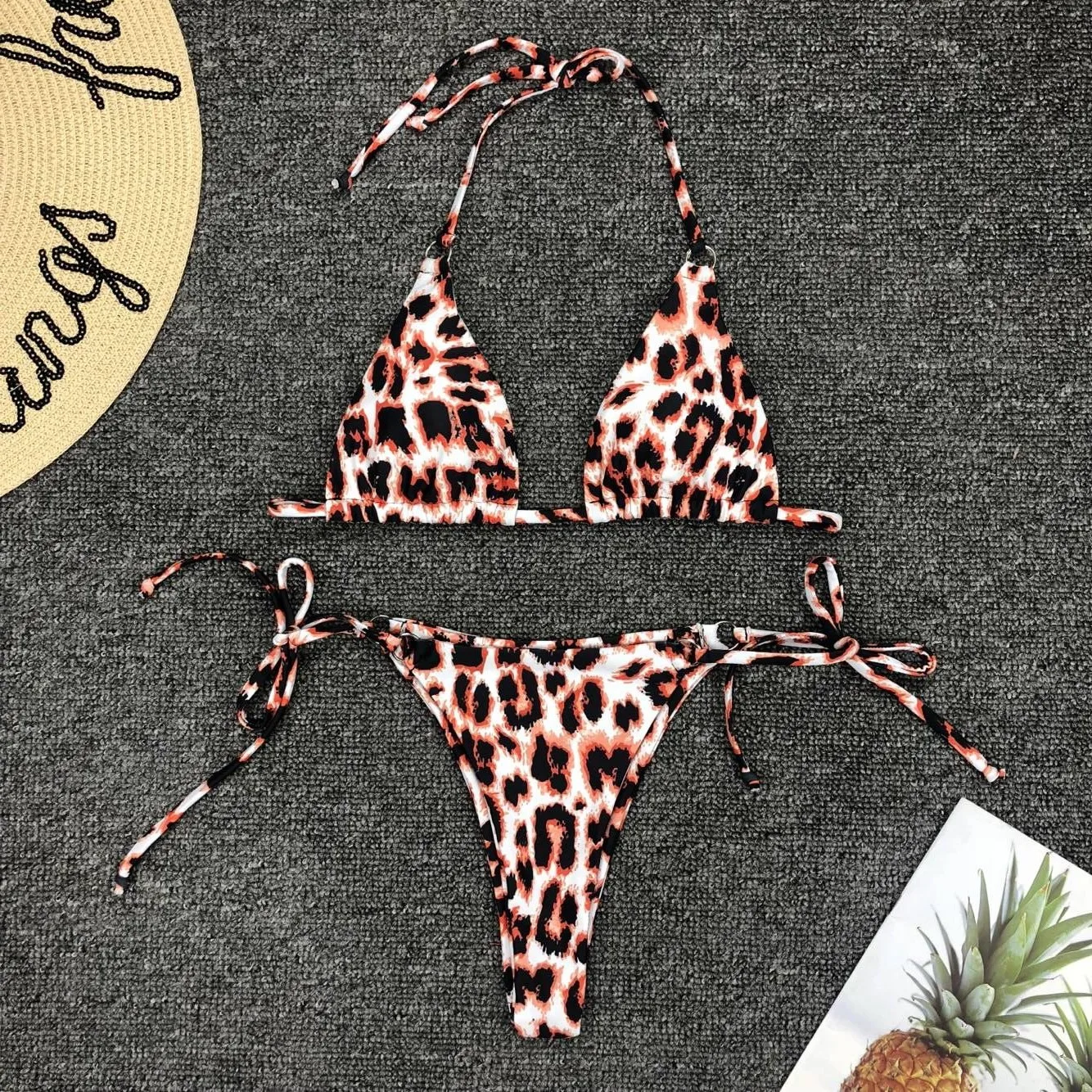 Leopard Print Swimwear Sexy Bikini 2 Pieces Swimsuit Hot Sexy Bikini