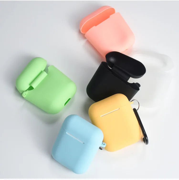

high quality nail tips full cover transparent 360 full cover soft protection earbuds case cover for airpods i12 i11 i10 i9s, Multi colors