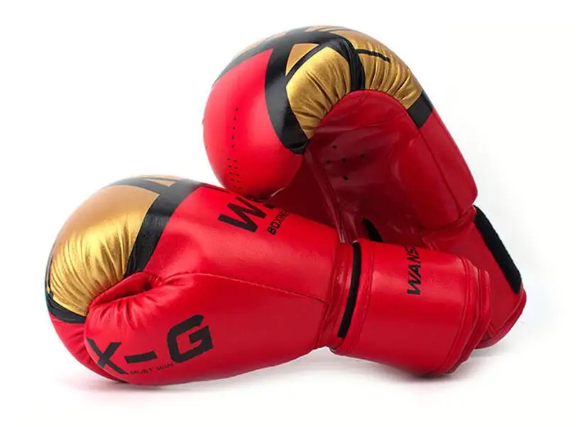 HIGH Quality Adults Women/Men Boxing Gloves Leather MMA Muay Thai Boxe De Luva Mitts Sanda Equipments