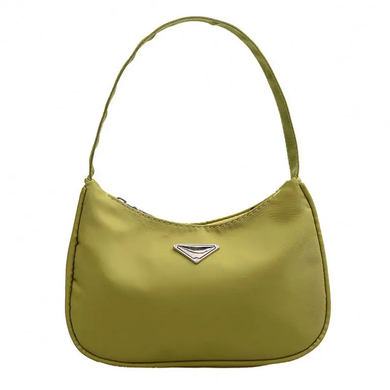 

2021 new trendy wild female simple one-shoulder underarm bag in bright colors, Khaki,black,brown
