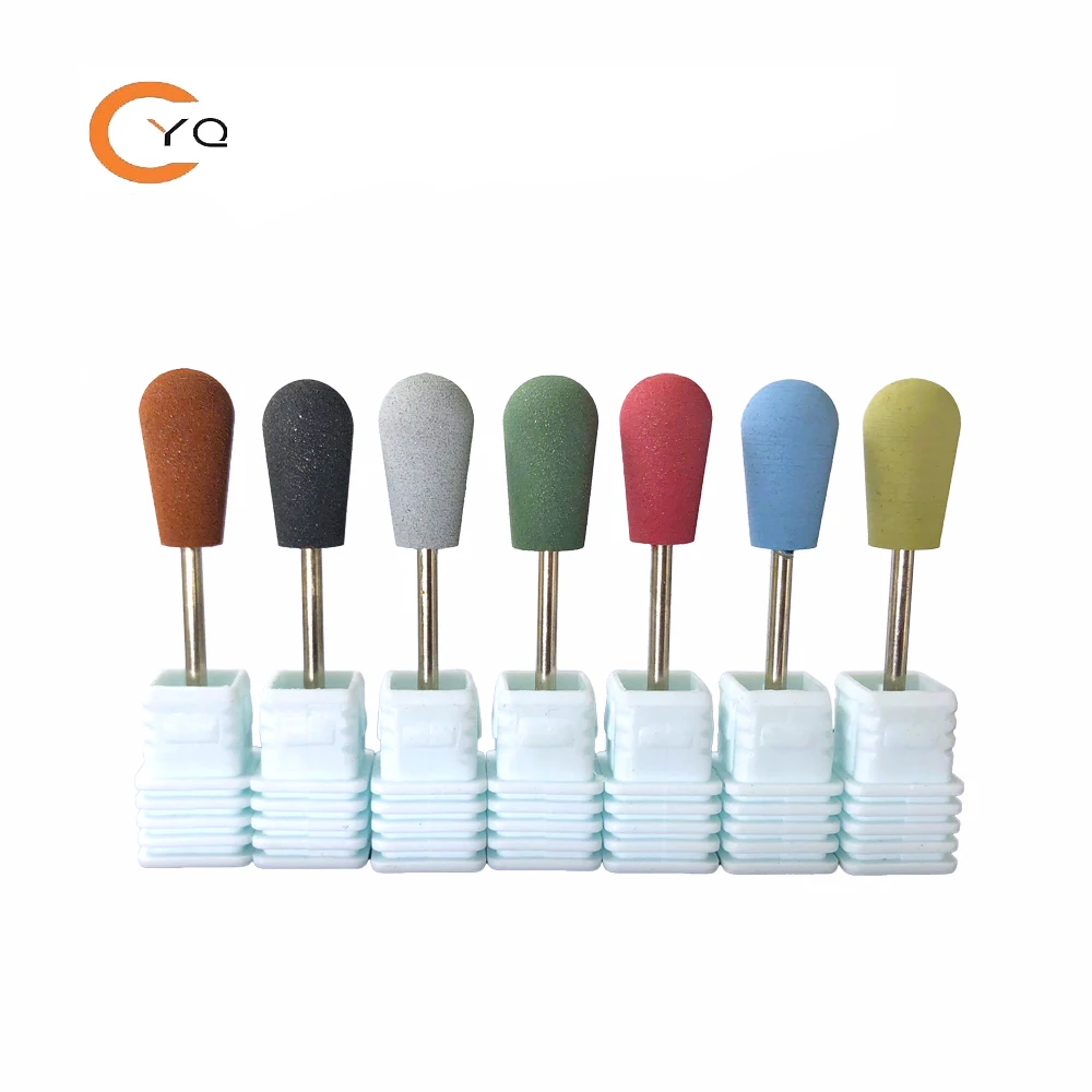 

Pedicure Tools Silicone Polishing Buffer Files Electric Manicure Machine Bit, Pink/blue/yellow/red/green/silver/black