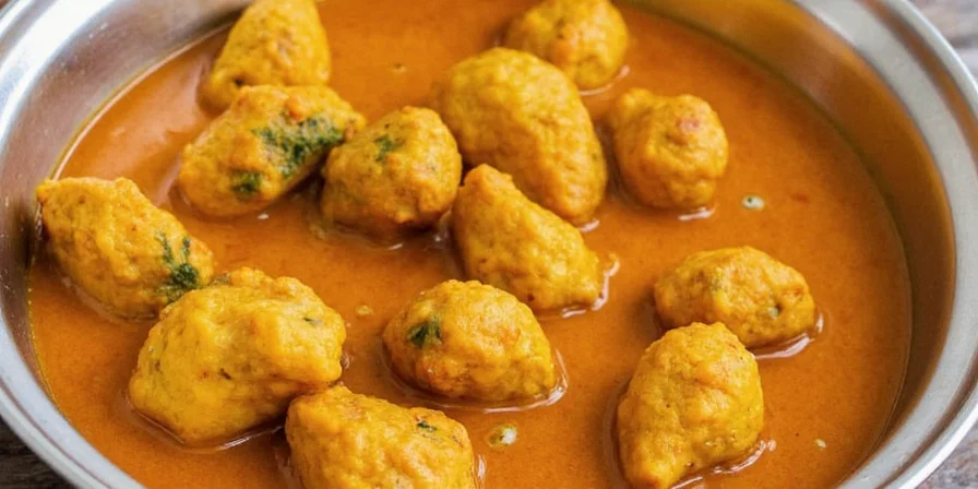 Smiling person enjoying homemade curry chicken without tears