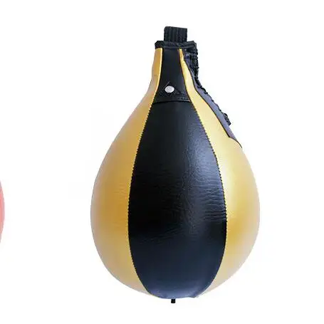 

ActEarlier Home Fitness Single Play Game Pear Shape Punching Target Red Yellow White Black Boxing Speed ball, Red black yellow