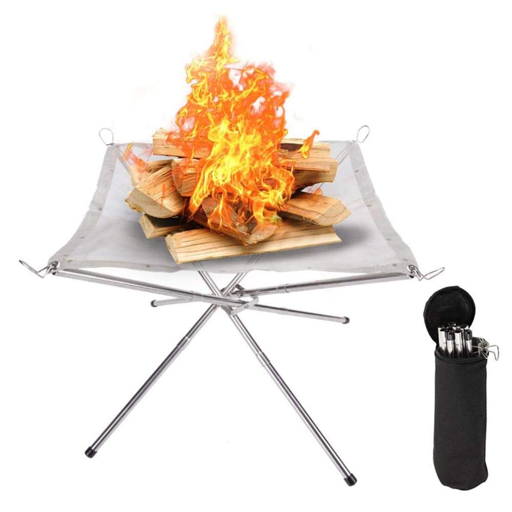 

Portable outdoor fire pits mat for camping