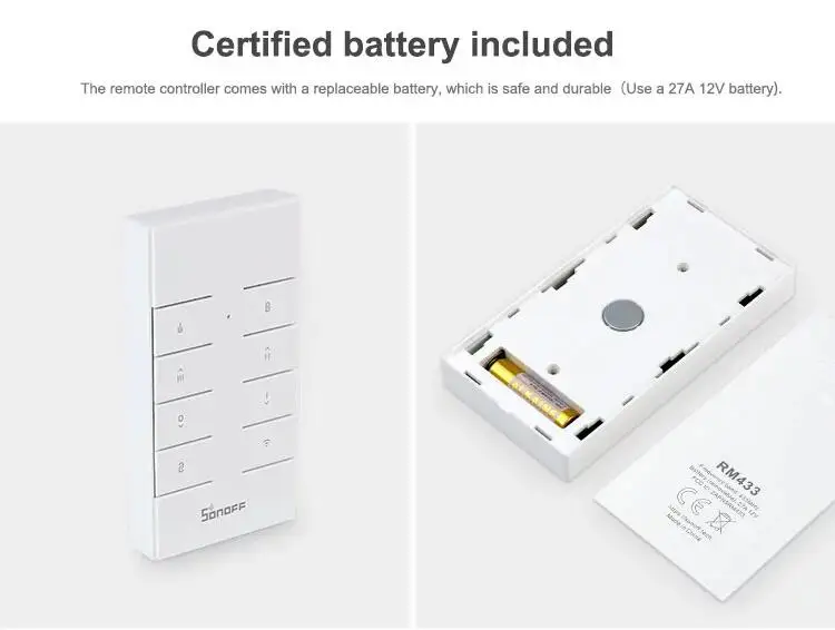 Sonoff Rf433 Remote Controller 8-button Wireless Rf Control For Sonoff ...