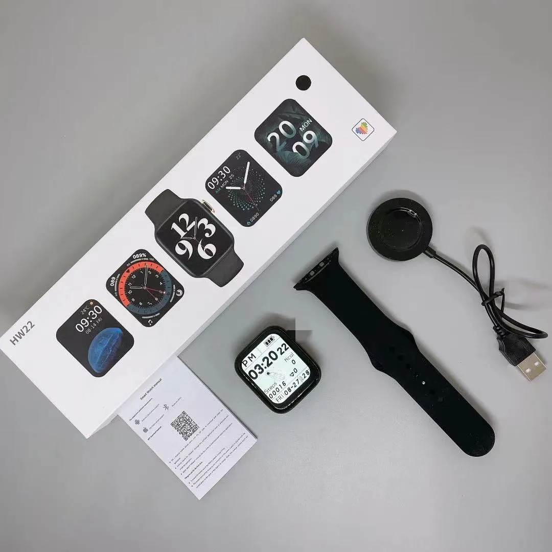 

2021 Newest HW22 Smart Fitness Watch with Split Smart Screen Customze Watch photo Update Grade for HW12 HW16 For Man or Woman