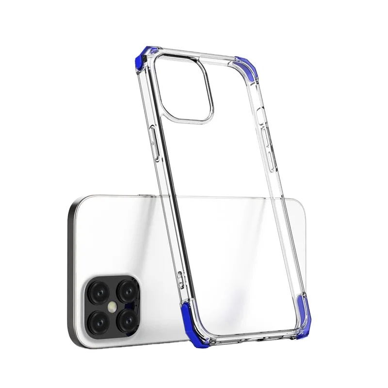 

2020 New Case For iphone 12 pro max TPU Hybrid Cover transparent 2 in 1 Phone Case for iphone 12 max, 14 colors