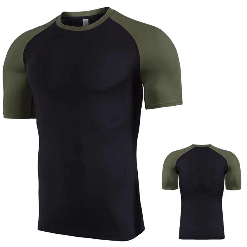 

wholesale men's sports t-shirt quick-dry t-shirt tight fitting tee for men