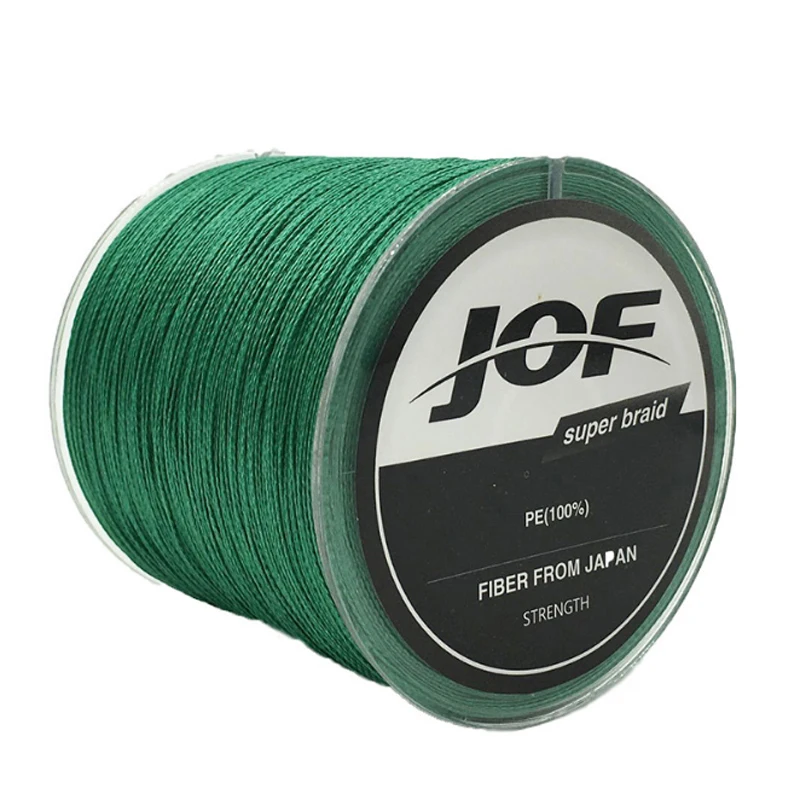 

4 Stands Weaves Super Strong Colorful JOF PE 500m fishing line braid, 8 colors
