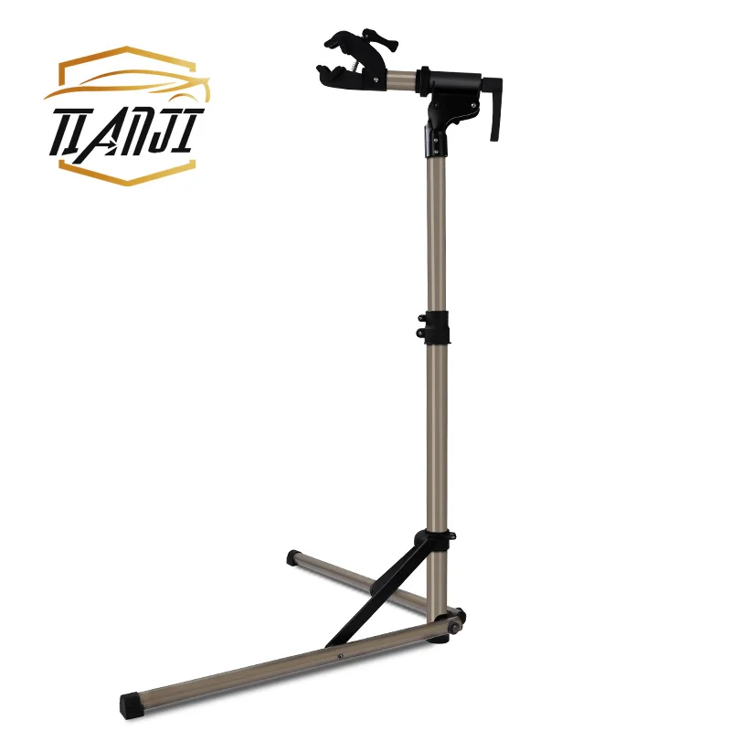 

Foldable Bicycle Repair Rack Aluminium Material Bicycle Display Stand Rack Bike Rack, Gold