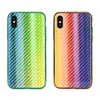 Glass Phone Case With Colorful Light Glass Cover For iPhone