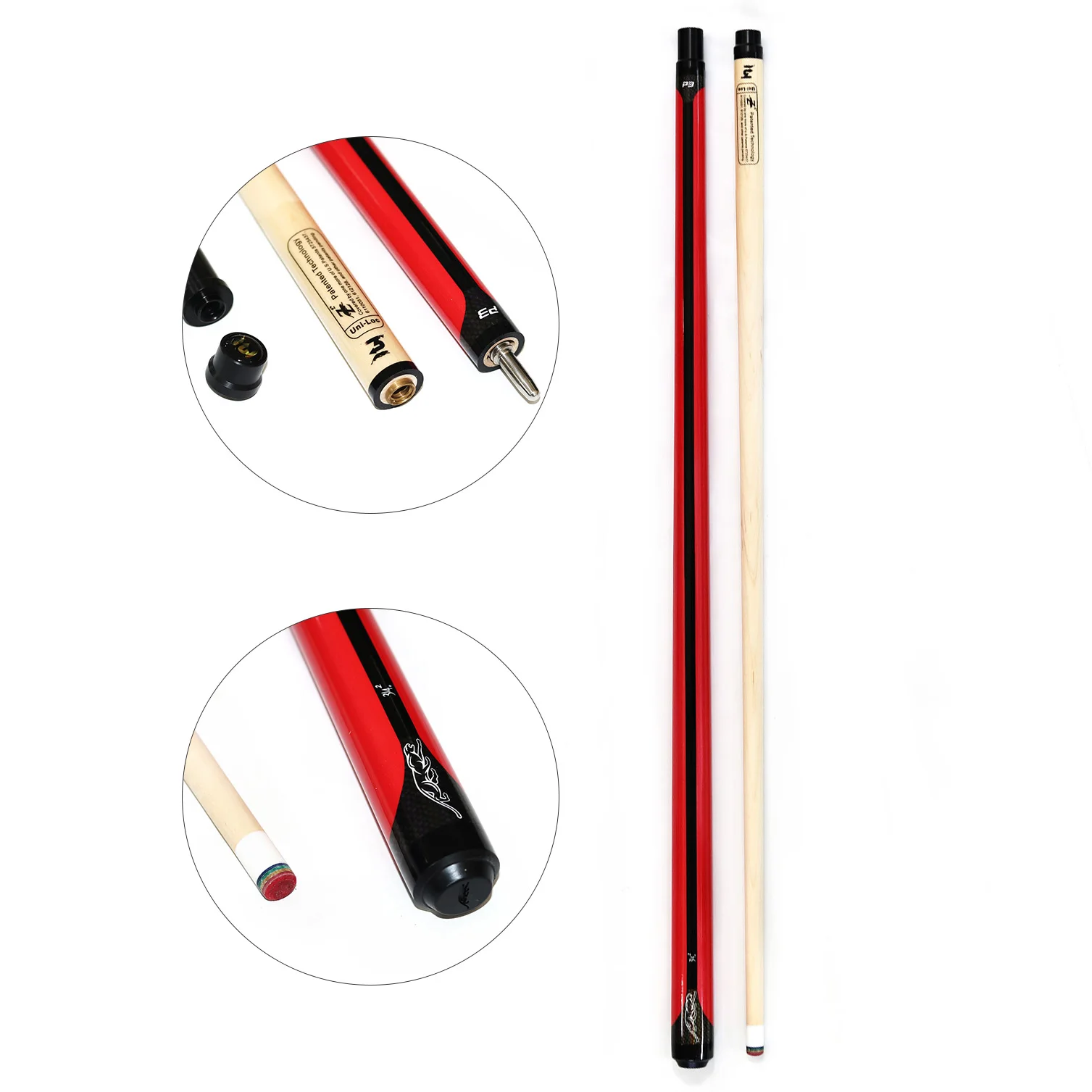 Superior Quality PREOAIDR 3142  High-tech  Uni-Lock Joint Canada Maple Wood  Billiard Pool Cue