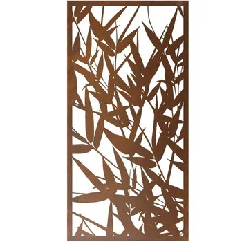 

corten steel fence Laser cutting Corten steel fence customization corten steel privacy screen & fence